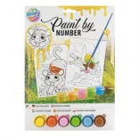 Moxy Maľovanie podľa čísel, A4, 6 farieb, 2 listy – Zelená