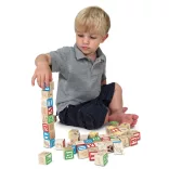 Melissa & Doug Drevená hračka na rozvoj zručností, abeceda a čísla