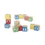 Melissa & Doug Drevená hračka na rozvoj zručností, abeceda a čísla