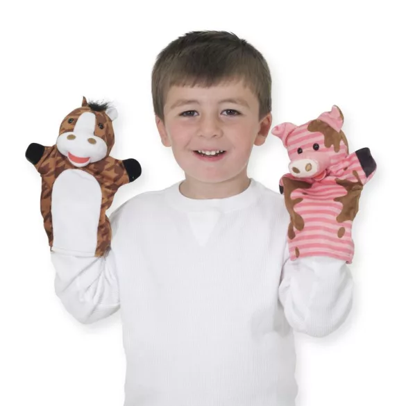 Melissa & Doug bábkové hry, domáce zvieratká