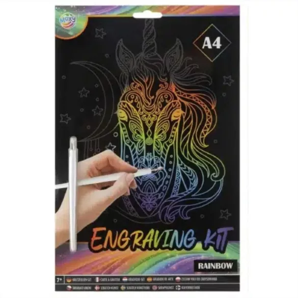 Moxy Umelecké vyrezávanie, A4 – dúhové farby