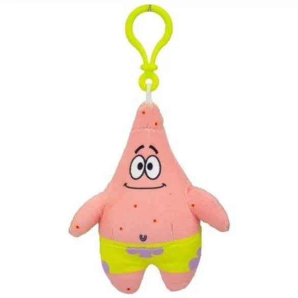 Plyšová sponka na tašku SpongeBob, 13 cm – Patrick