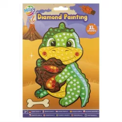 Moxy Maľovanie diamantmi, A5, kamienky XL – Malý drak