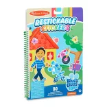 Melissa & Doug kreatívna hra, sada opakovane použiteľných nálepiek, Azúrové stopy a ty – Azúrové obľúbené miesta