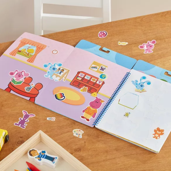 Melissa & Doug kreatívna hra, sada opakovane použiteľných nálepiek, Azúrové stopy a ty – Azúrové obľúbené miesta