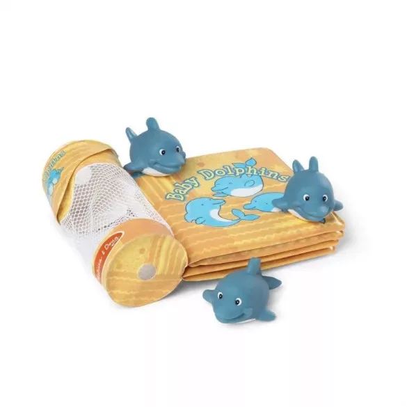 Melissa & Doug  vodovzdorná knižka s delfínmi pre bábätká