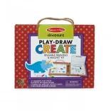 Melissa & Doug stierateľná kresba a magnetická hra s dinosaurami