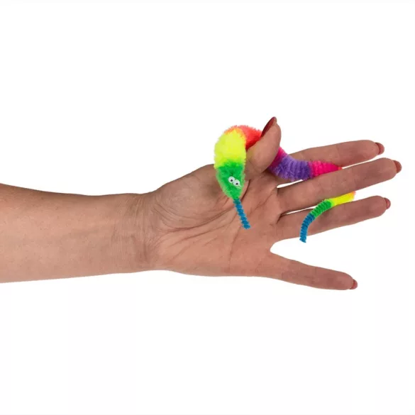Magická dúhová červíková hračka na odbúranie stresu, 22 cm