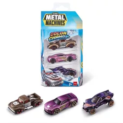   Metal Machines sada kovových autíčok s meniacou sa farbou, 3 ks, 1. séria – rôzne farby