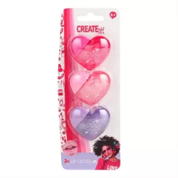 Canenco Create it! Balzam na pery v tvare srdca, 3 ks