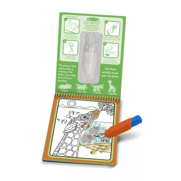 Melissa & Doug Kreatívna hra, Maľovanie vodou, safari