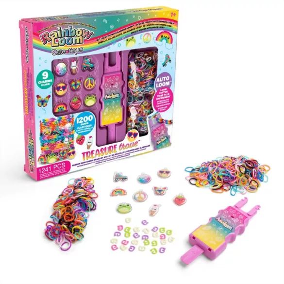 Rainbow Loom Auto Loom Cute-Tique sada na výrobu gumičkových náramkov, Kincsesbánya