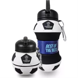   Hy-Pro Skladateľná fľaša v tvare futbalovej lopty UCL, Liga majstrov – 550 ml