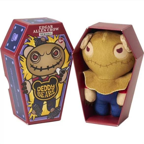 Deddy Bears plyšová hračka v rakve, 5. séria, 15 cm – Edgar Allen Crow