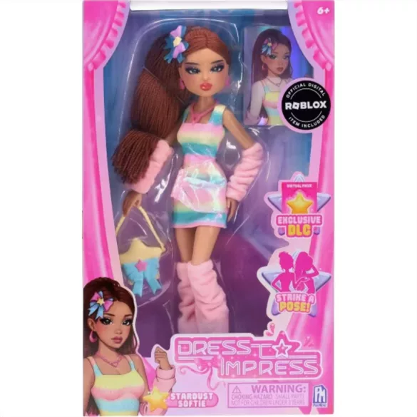 Phatmojo Dress to Impress Módna bábika – Stardust Softie s kódom DLC