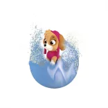 Craze Inkee vegánske kúpeľové guľôčky v balení s figúrkou z kresleného seriálu Paw Patrol, s príchuťou popcornu