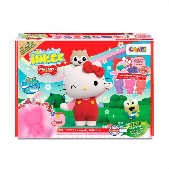 Craze Inkee vegánska veľká kúpeľová sada – Hello Kitty