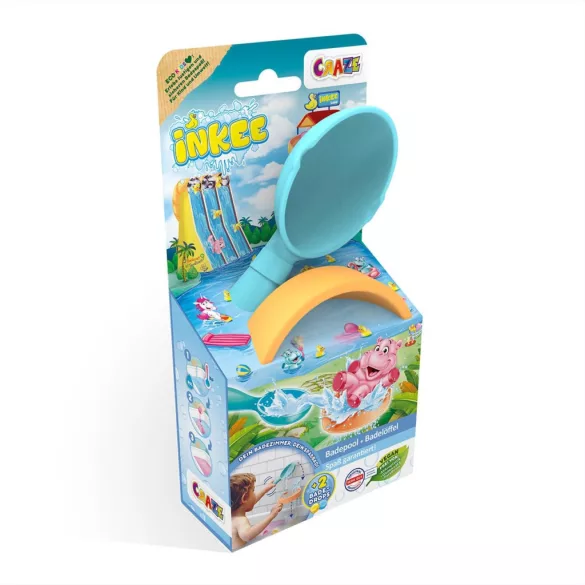 Craze Inkee vegánska kúpeľňová šmýkačka s 2 tabletami