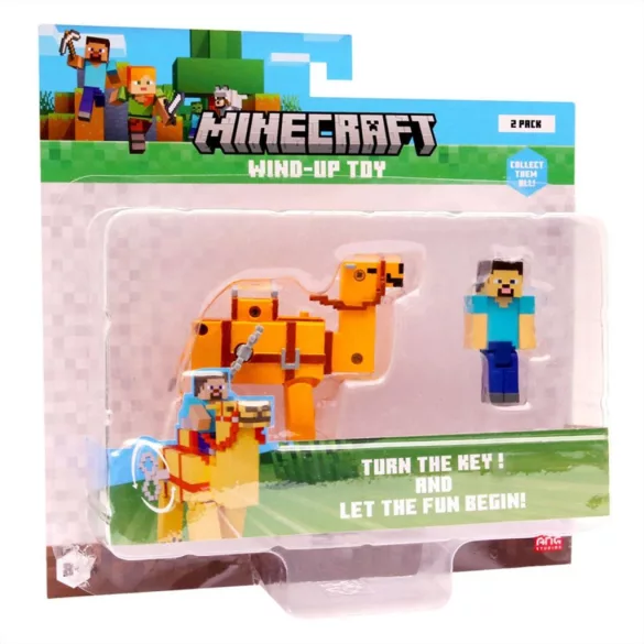 3D figúrka Minecraft s natiahnuteľným zvieratkom, 2. séria – viacero variantov