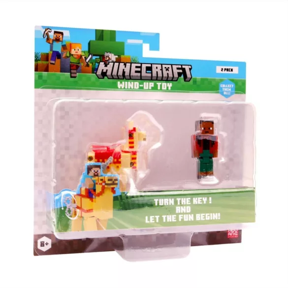 3D figúrka Minecraft s natiahnuteľným zvieratkom, 2. séria – viacero variantov