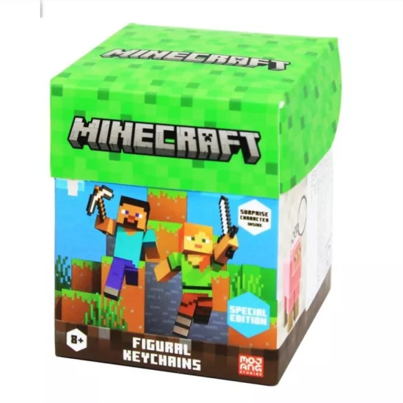 Minecraft prekvapenie – figúrka na kľúče, 13 cm, 2. séria