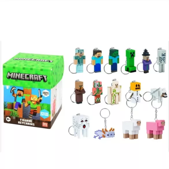 Minecraft prekvapenie – figúrka na kľúče, 13 cm, 2. séria