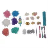 Rainbow Loom Auto Loom mega sada na výrobu gumičkových náramkov s korálikmi