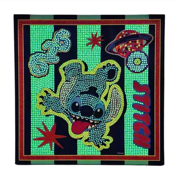 Canenco Diamantová maľba na plátne svietiaca v tme – Stitch