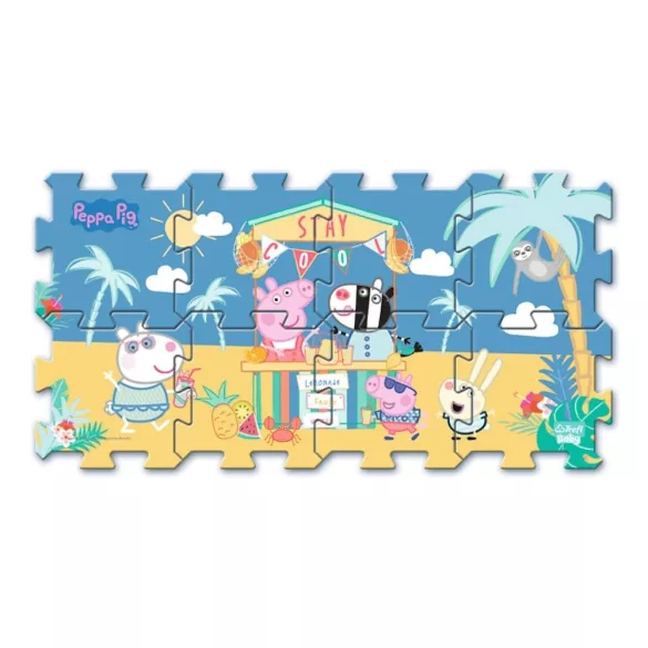 Trefl penová podložka puzzle – Peppa Pig na dovolenke