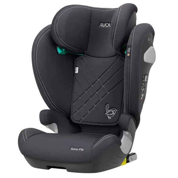 Avova autosedačka Avova Sora-fix 100–150 cm – Koala Grey (sivá)