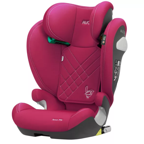 Detská autosedačka Avova Sora-Fix 100–150 cm – Berry Pink