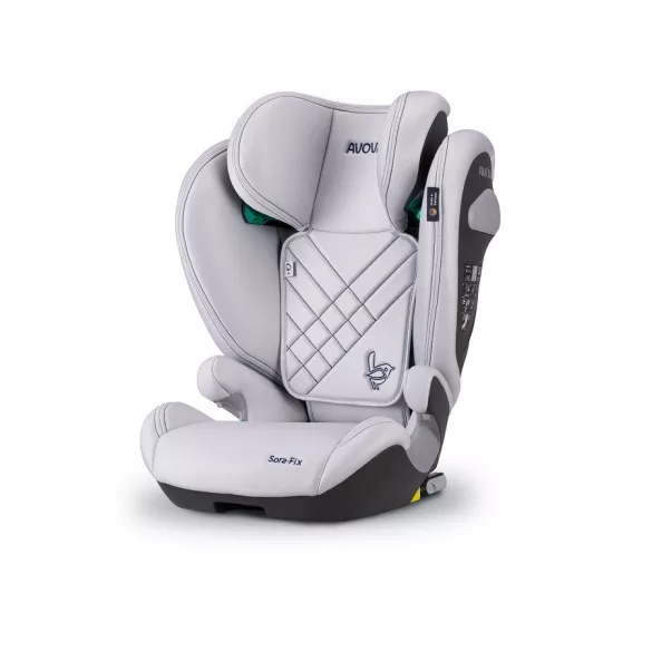 Avova autosedačka Avova Sora-Fix 100–150 cm – Sky Grey