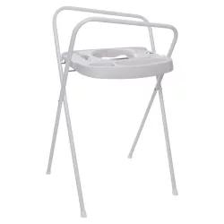   Bébé-Jou Click kovový stojan na detskú vaňu 98 cm – Light Oat/Tiny Sheep