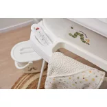 Bébé-Jou Click kovový stojan na detskú vaňu 98 cm – Light Oat/Tiny Sheep