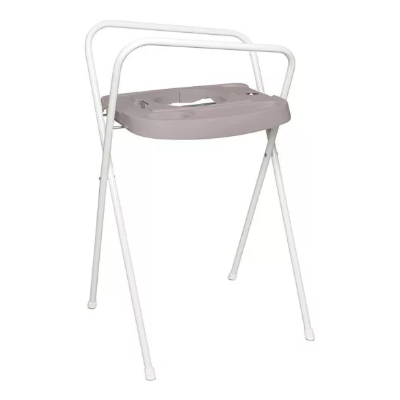 Bébé-Jou Click kovový stojan na vaničku 103 cm – Chalk Brown/Farm Friends