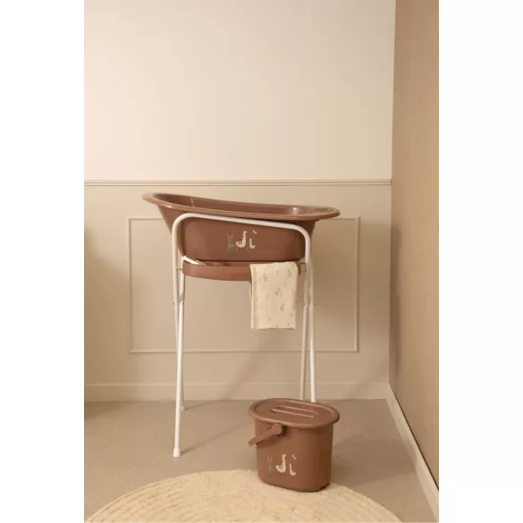 Bébé-Jou Click kovový stojan na vaničku 103 cm – Mocha Mousse/Dear Goose