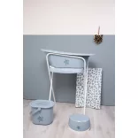 Bébé-Jou Mušelínový poťah na malú podložku na prebaľovanie 75x45 cm – Leopard Blue