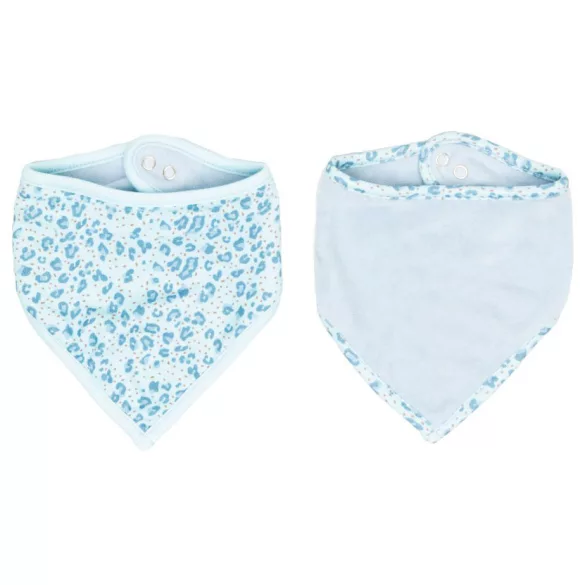 Bébé-jou Bandana slintáček 2 ks - Leopard Blue