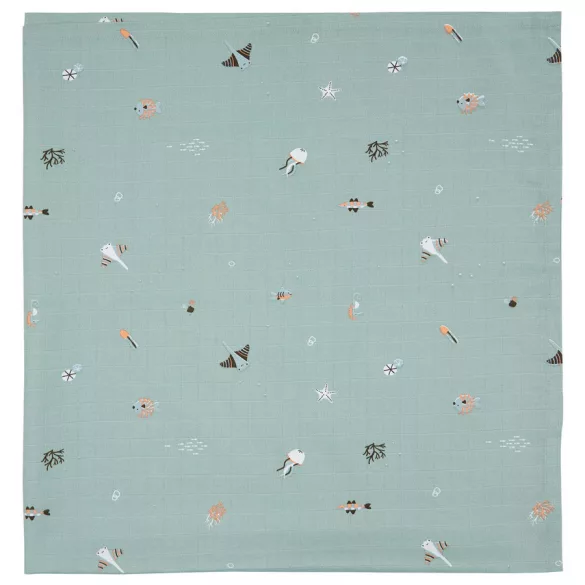 Bébé-Jou mušelínová plienka 110x110 cm – Ocean Vibes