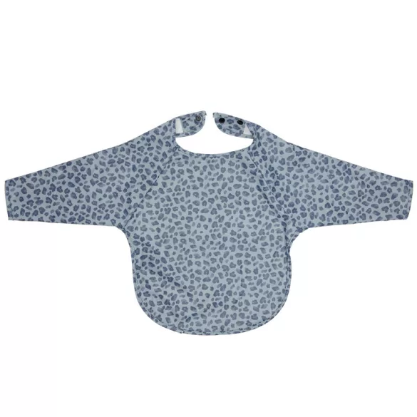 Bébé-Jou Zásterka s dlhými rukávmi - Leopard Blue