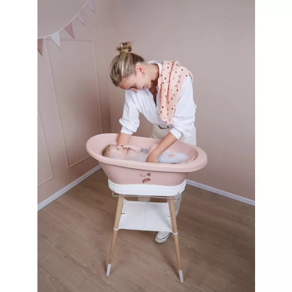 Stojan na detskú vaňu Bébé-Jou Sense – Pale Pink