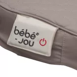 Bébé-Jou Vyhrievaná prešívaná podložka na prebaľovanie Quilted Waves vlny - Chalk Brown