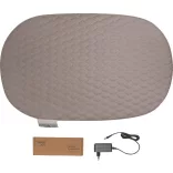 Bébé-Jou Vyhrievaná prešívaná podložka na prebaľovanie Quilted Waves vlny - Chalk Brown