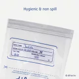 Difrax Vrecká na skladovanie materského mlieka, 20 ks