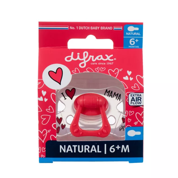 Anatomický cumlík Difrax – I LOVE MAMA 6+