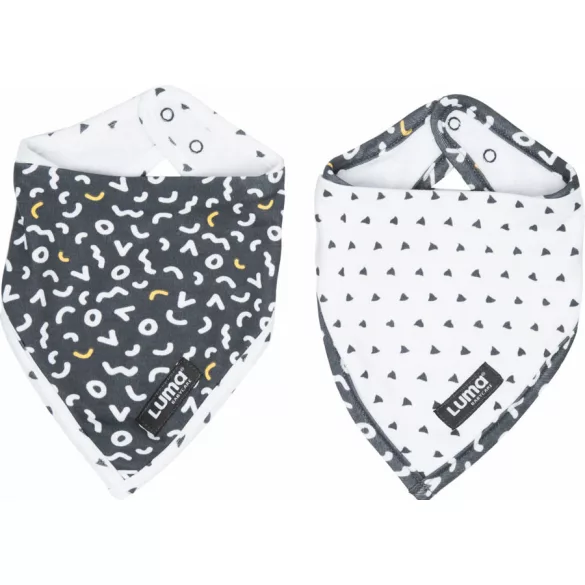 LUMA Bandana slintáček 2 ks - Grey