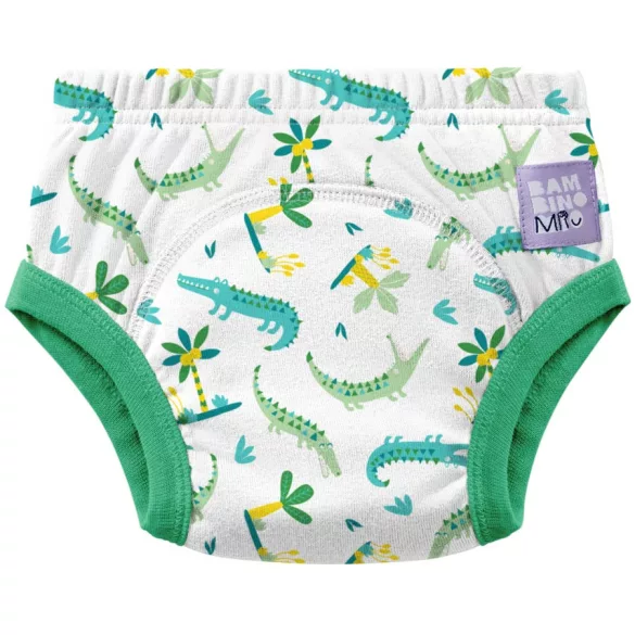 Bambino Mio plienky na odvykanie od plienok pre deti vo veku 3–4 rokov, trojbalenie, Green Jungle