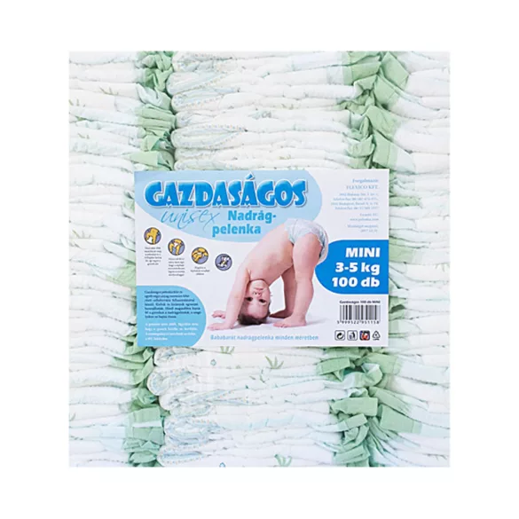 Ekonomická plienka 100 ks mini 3–5 kg