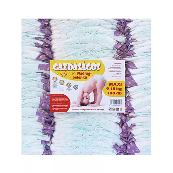 Ekonomická plienka 100 ks maxi 9–18 kg