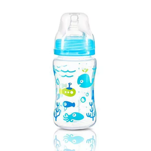 BabyOno umelá fľaša s širokým hrdlom proti kolike 240 ml 403